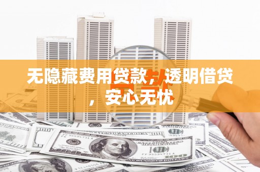 汕尾无隐藏费用贷款，透明借贷，安心无忧