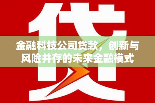 汕尾金融科技公司贷款，创新与风险并存的未来金融模式
