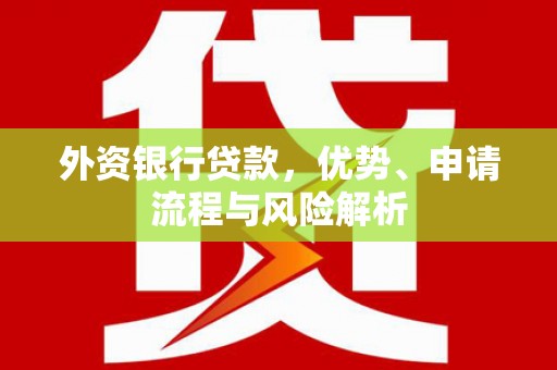 汕尾外资银行贷款，优势、申请流程与风险解析
