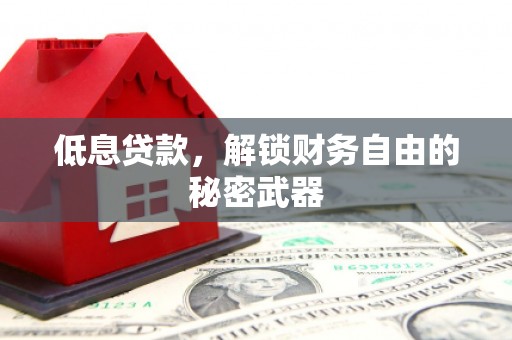 汕尾低息贷款，解锁财务自由的秘密武器