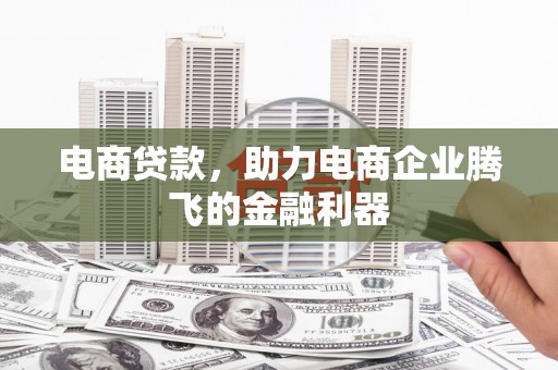 汕尾电商贷款，助力电商企业腾飞的金融利器