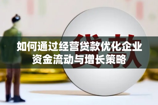 汕尾如何通过经营贷款优化企业资金流动与增长策略