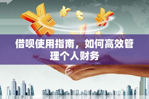 汕尾借呗使用指南，如何高效管理个人财务