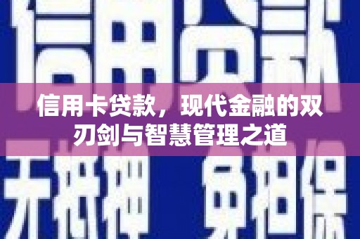 汕尾信用卡贷款，现代金融的双刃剑与智慧管理之道