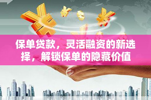 汕尾保单贷款，灵活融资的新选择，解锁保单的隐藏价值