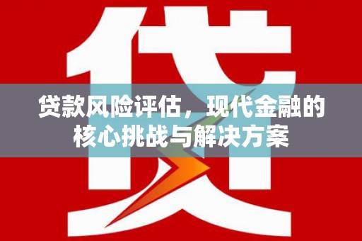 汕尾贷款风险评估，现代金融的核心挑战与解决方案