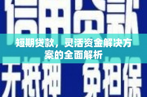 汕尾短期贷款，灵活资金解决方案的全面解析