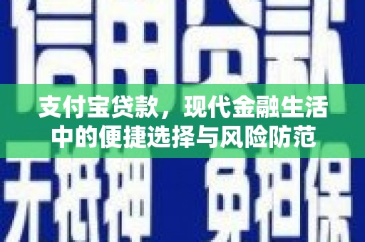 汕尾支付宝贷款，现代金融生活中的便捷选择与风险防范