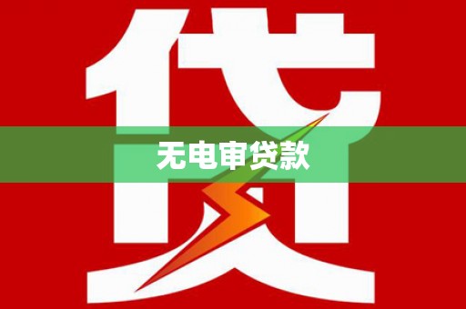 汕尾无电审贷款