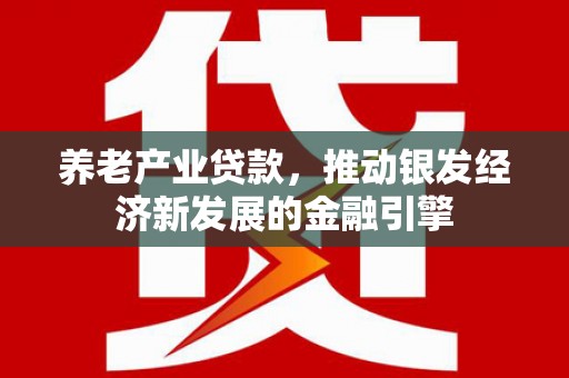 汕尾养老产业贷款，推动银发经济新发展的金融引擎