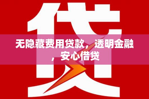 汕尾无隐藏费用贷款，透明金融，安心借贷