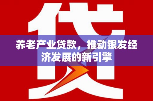 汕尾养老产业贷款，推动银发经济发展的新引擎