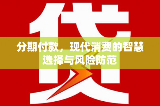 汕尾分期付款，现代消费的智慧选择与风险防范