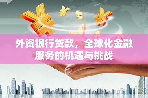 汕尾外资银行贷款，全球化金融服务的机遇与挑战