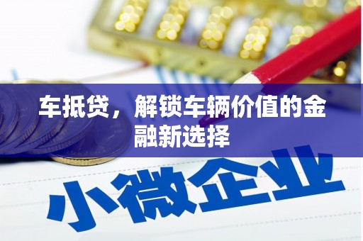 汕尾车抵贷，解锁车辆价值的金融新选择