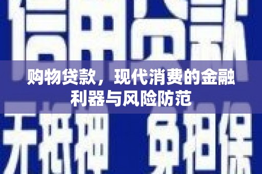 汕尾购物贷款，现代消费的金融利器与风险防范