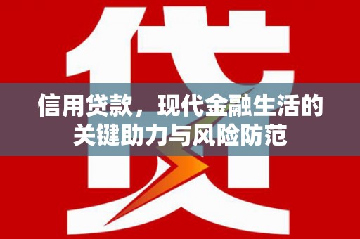汕尾信用贷款，现代金融生活的关键助力与风险防范