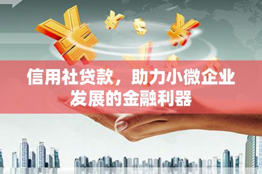 汕尾信用社贷款，助力小微企业发展的金融利器