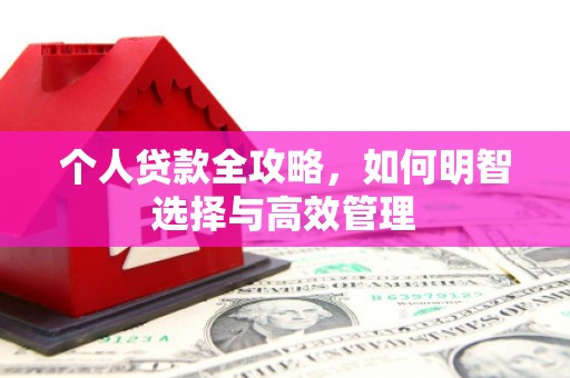 汕尾个人贷款全攻略，如何明智选择与高效管理