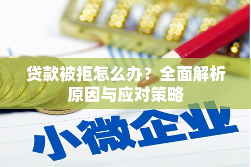 汕尾贷款被拒怎么办？全面解析原因与应对策略