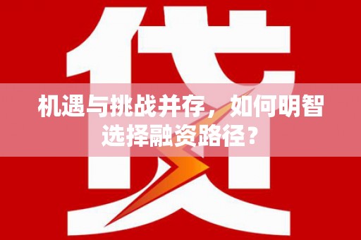 汕尾机遇与挑战并存，如何明智选择融资路径？