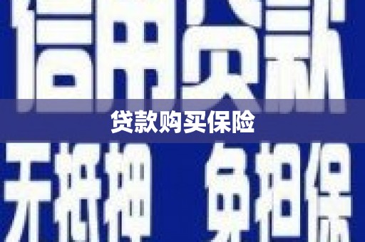汕尾贷款购买保险