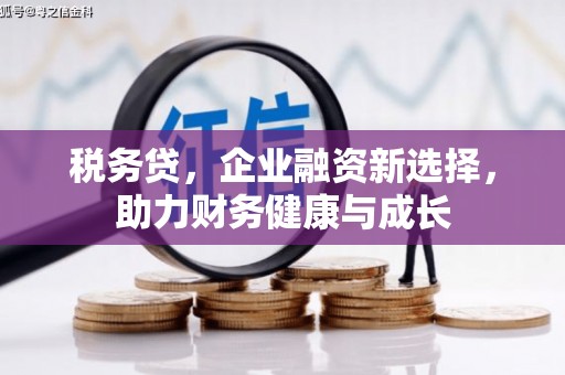 汕尾税务贷，企业融资新选择，助力财务健康与成长